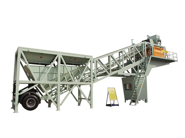 YHZS75 Mobile Concrete Mixer Plant